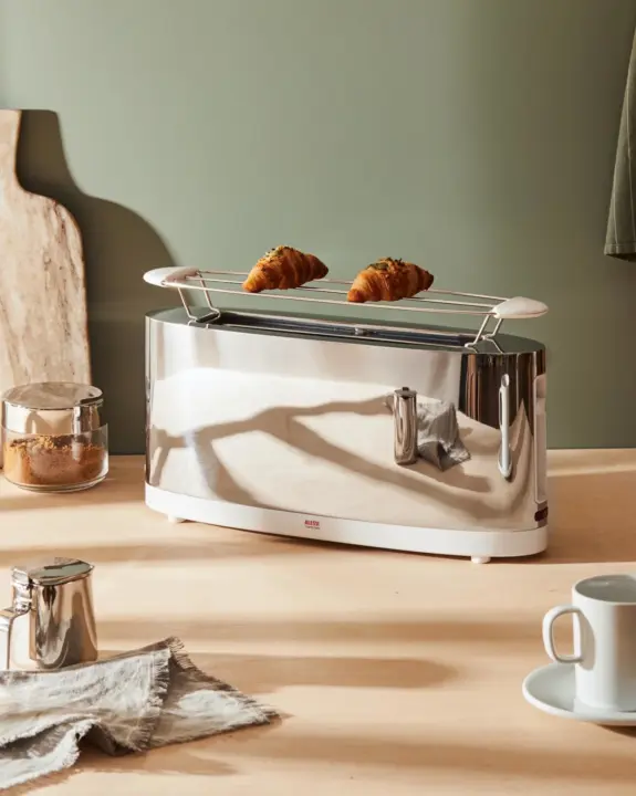 Grille-pain design SG68 avec chauffe-viennoiseries – Alessi