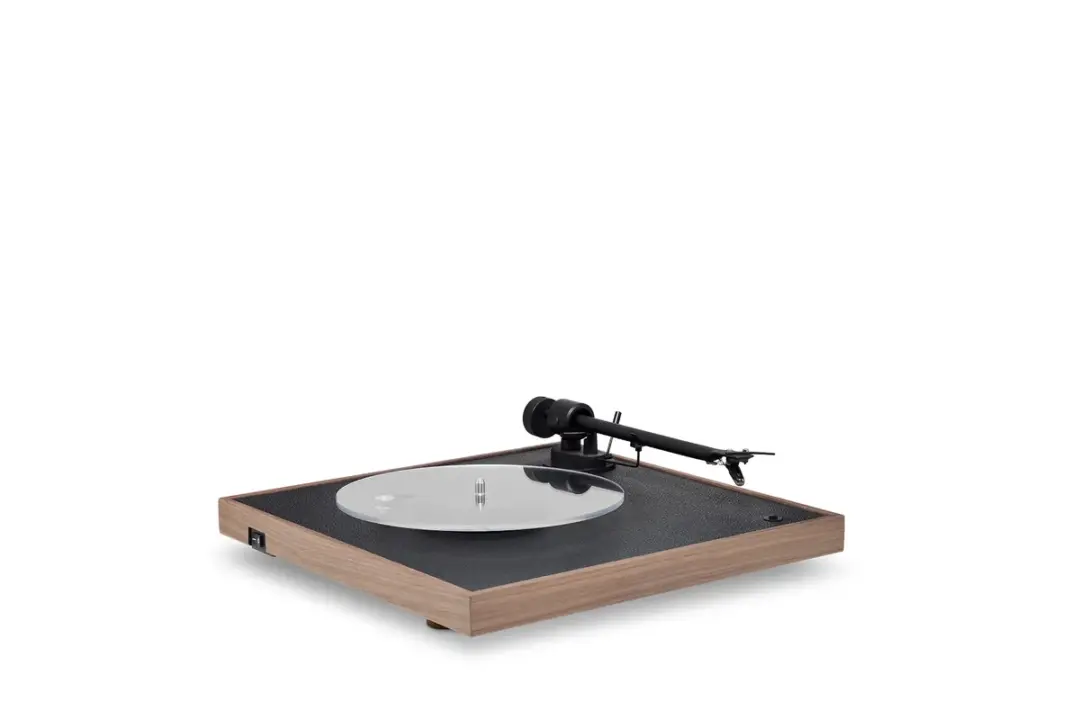 Enceinte Platine Vinyle Square  CC Noyer &#8211; La Boite Concept