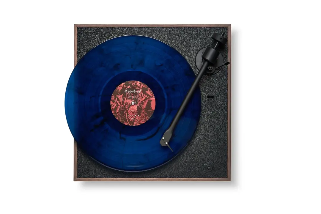 Enceinte Platine Vinyle Square  CC Noyer &#8211; La Boite Concept