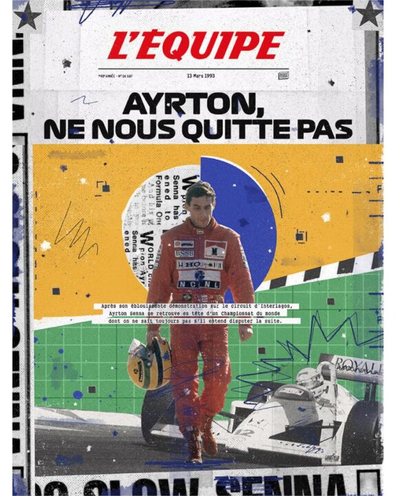 Affiche L’Equipe Ayrton – Kubbick (Plakat)