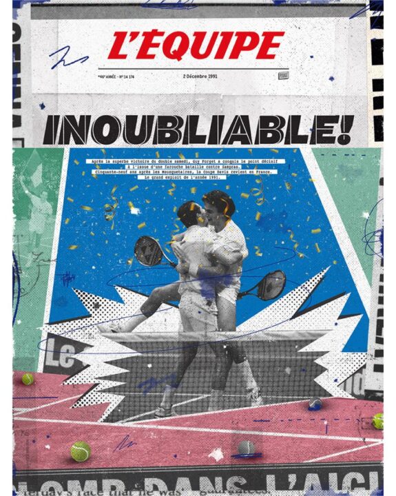 Affiche L’Equipe Coupe Davis – Kubbick (Plakat)