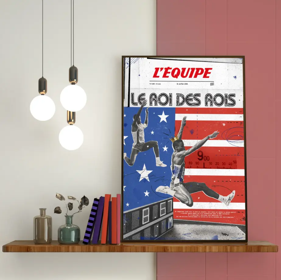 Affiche L&rsquo;Equipe Karl Lewis &#8211; Kubbick (Plakat)