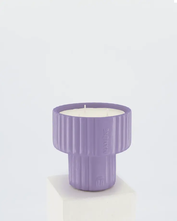 Bougie Podium Medium Lilas Nelson &#8211; Mamene