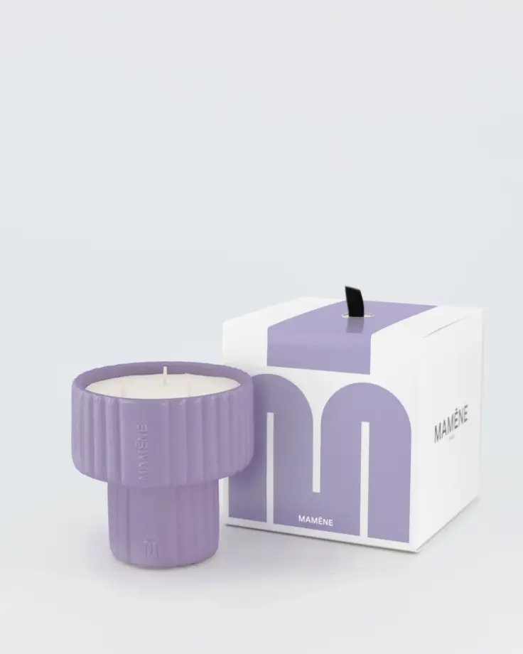 Bougie Podium Medium Lilas Nelson &#8211; Mamene