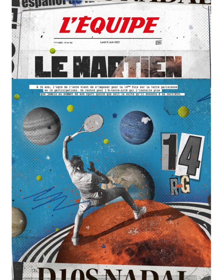 Affiche L&rsquo;Equipe Nadal &#8211; Kubbick (Plakat)