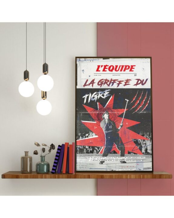 Affiche L’Equipe Tiger Woods – Kubbick (Plakat)