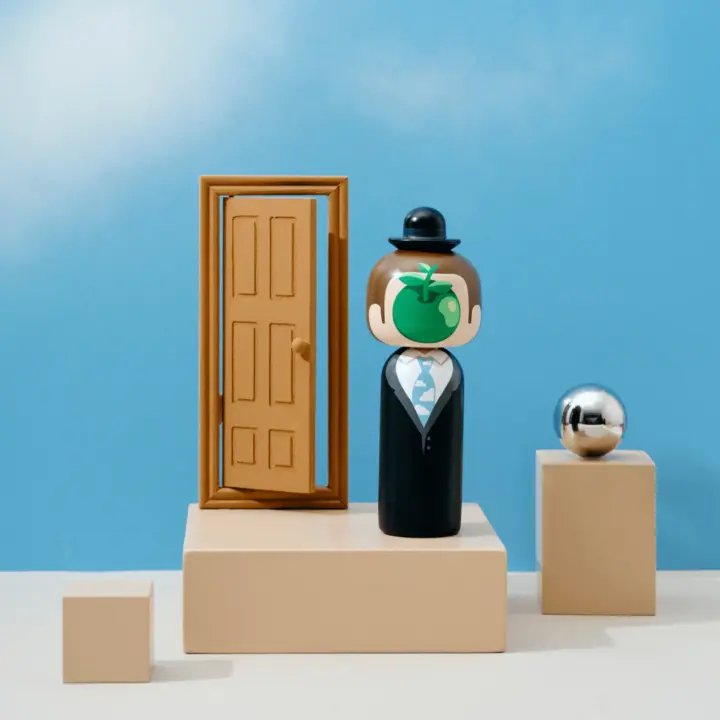 Kokeshi René Magruitte – Lucie Kaas