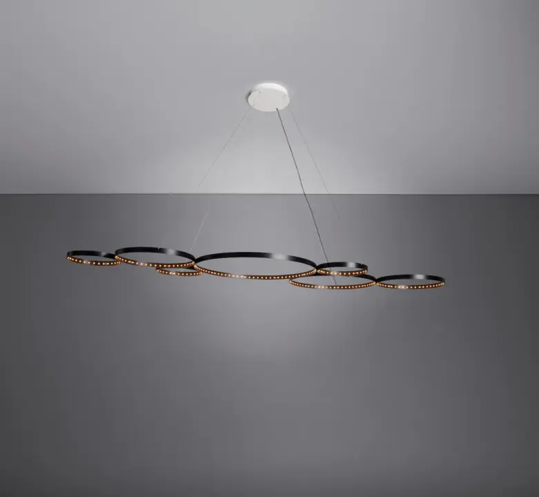 Suspension Ultra 8 Noire – Le Deun Luminaires
