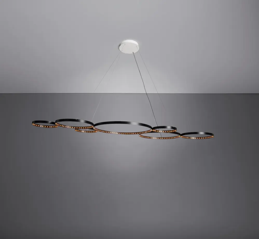 Suspension Ultra 8 Noire &#8211; Le Deun Luminaires