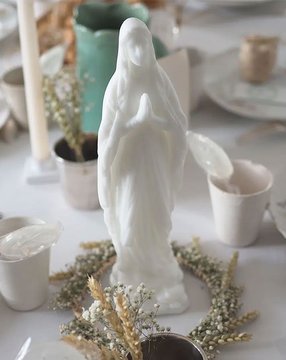 Vierge Notre Dame 30 cm – Ciergerie des Prémontrés