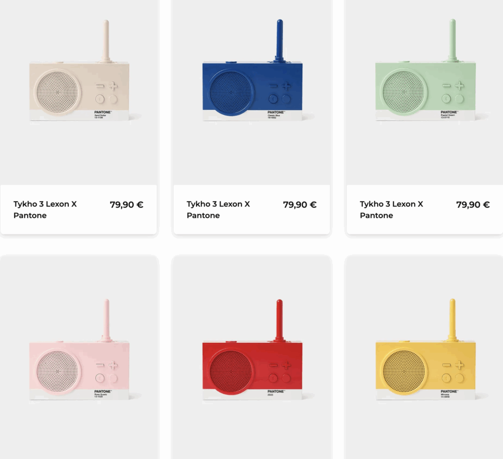 Radio Tykho 3 Pantone &#8211; Lexon