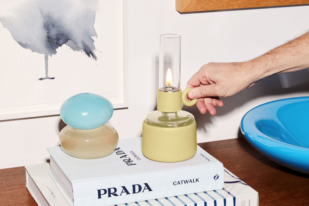 Flamtastique XS Fatboy, lampe à huile, éclairage qui réchauffe l’intérieur en hiver