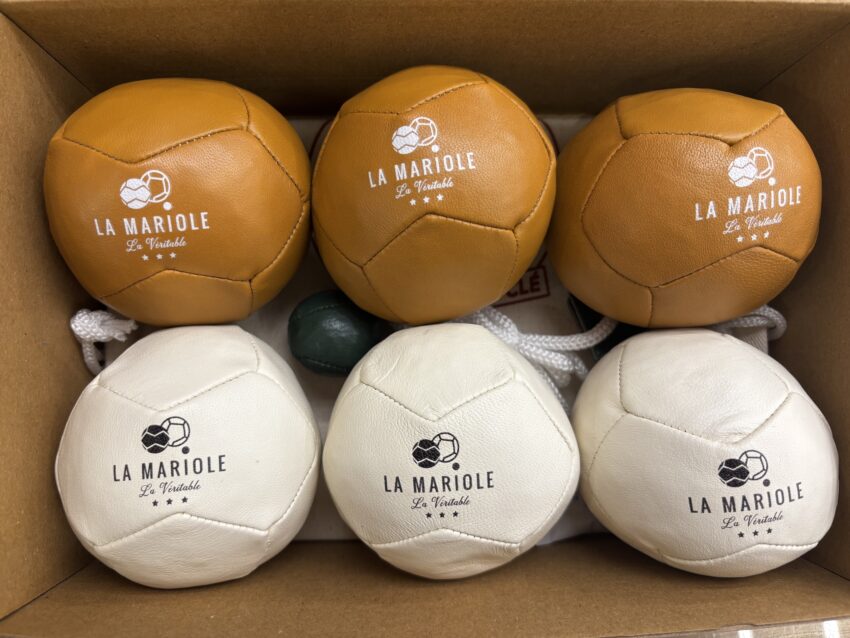 Boules de Pétanque Pack Cuir Ginette &#8211; La Mariole
