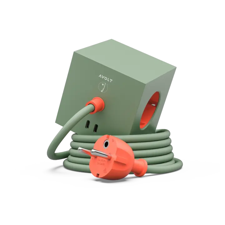 Multiprise avec Cable Square 1 Bauhaus 1,8m – AVOLT