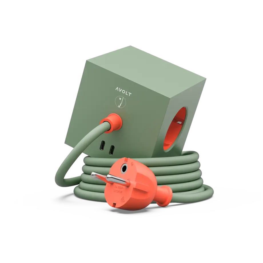 Multiprise avec Cable Square 1 Bauhaus 1,8m – AVOLT