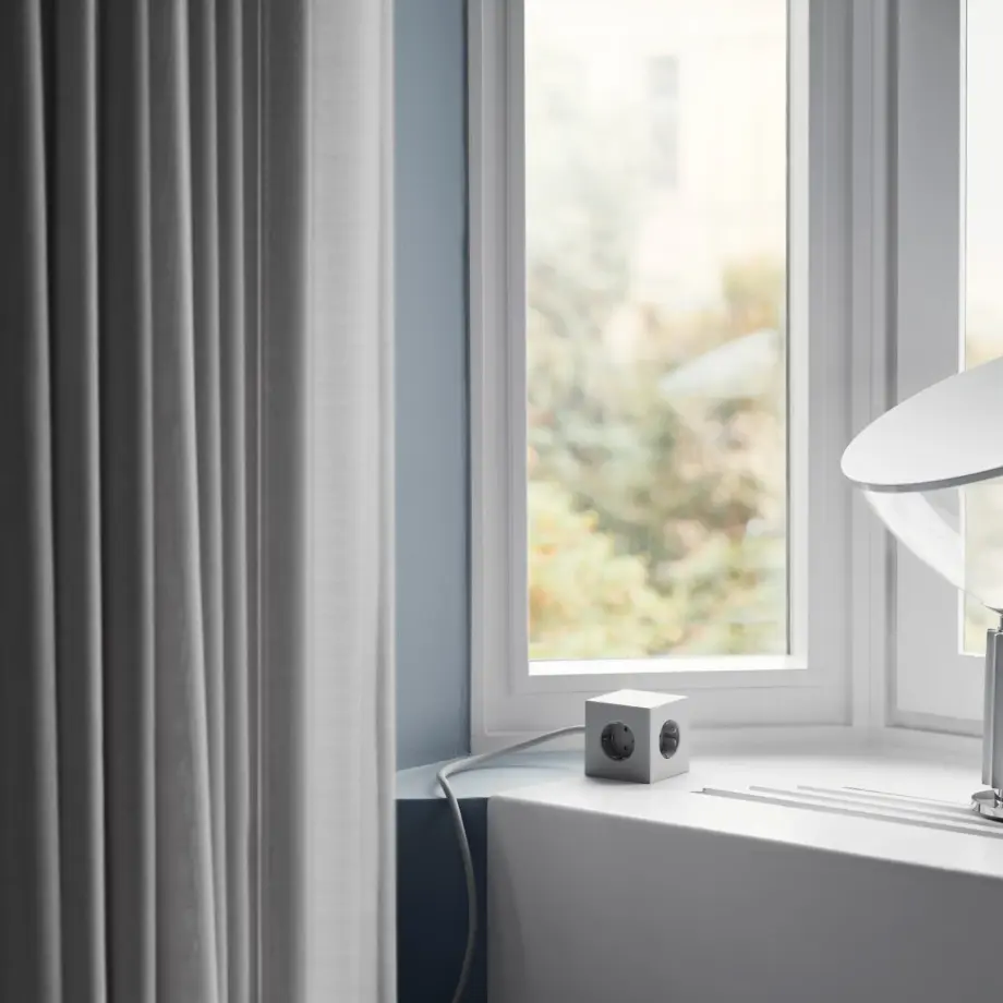 Multiprise avec Cable Square 1 Blanc 3m – AVOLT