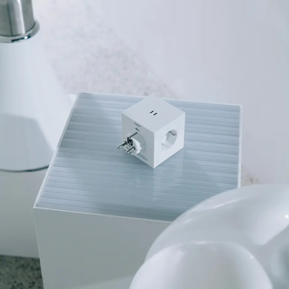 Multiprise Square 2 Blanc – AVOLT
