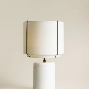 Charolles 1844 Lampe Totem Blanc