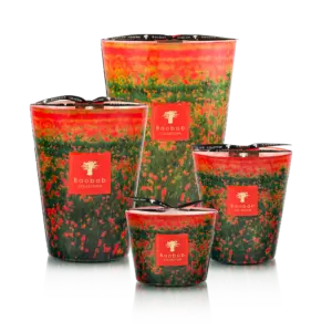 Baobab Collection Bougie Arty Flowers Poppies bouquet