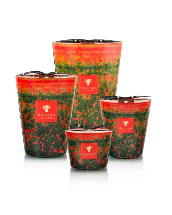 Bougie Arty Flowers Poppies – Baobab Collection
