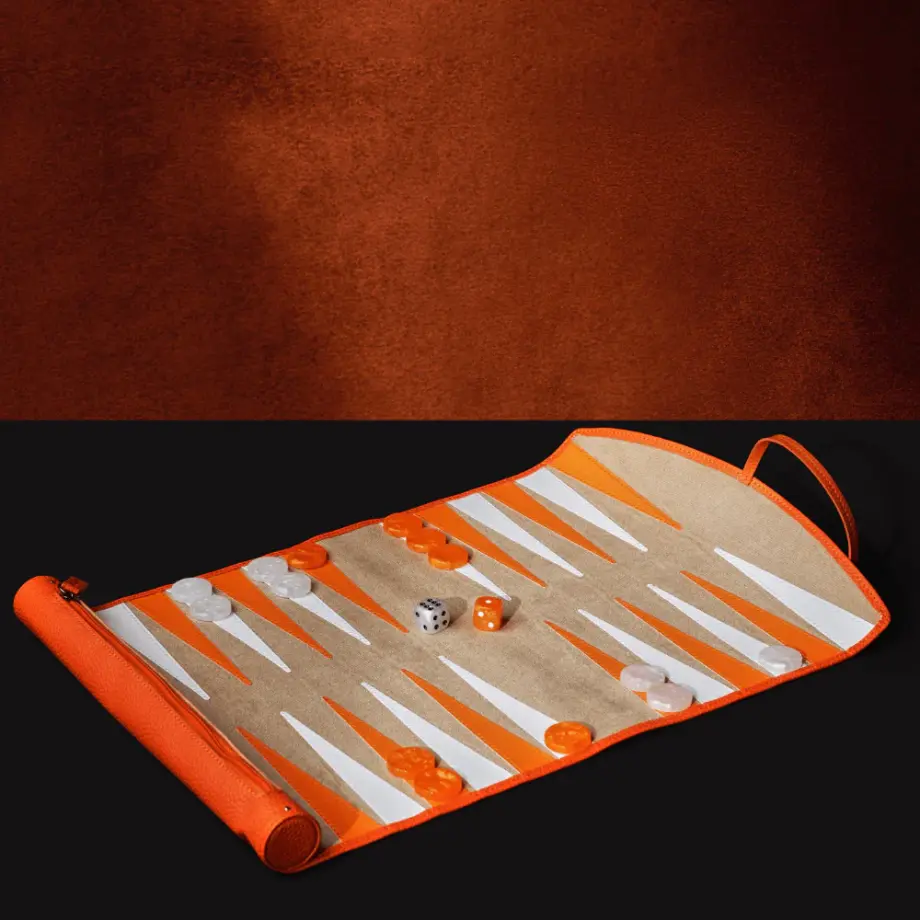 Backgammon de Voyage Deep Amber – MB Heritage