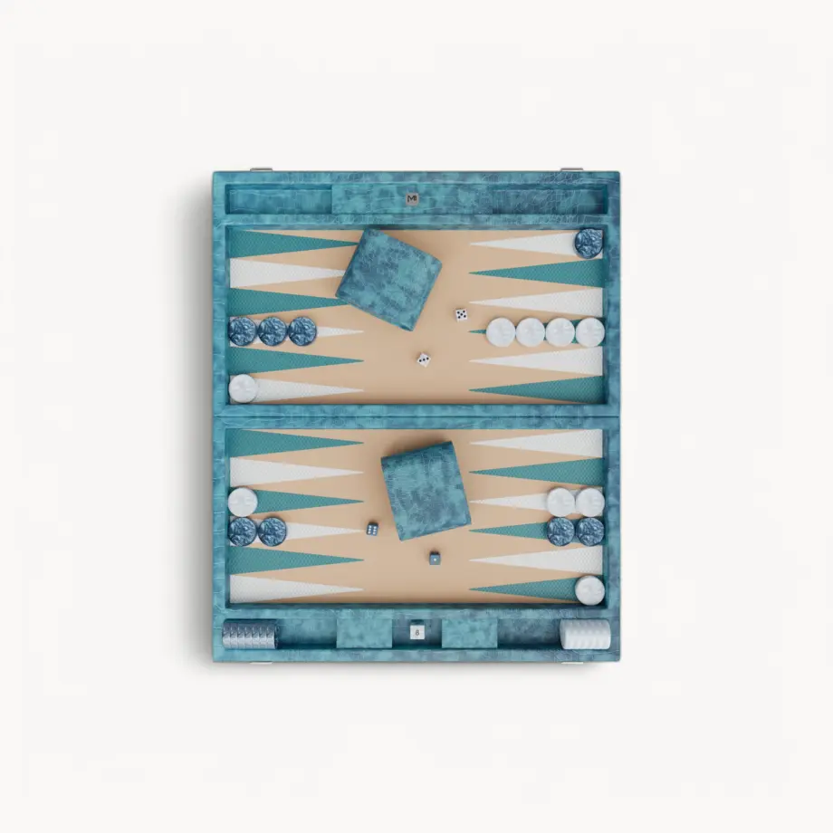 Backgammon Signature Blue Lagon – MB Heritage