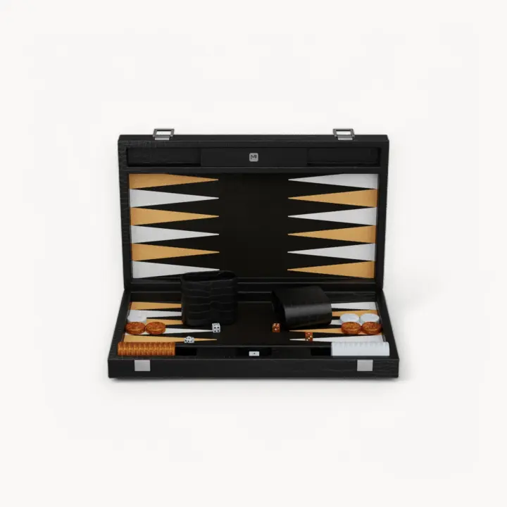 Backgammon Signature Carbon Onyx – MB Heritage