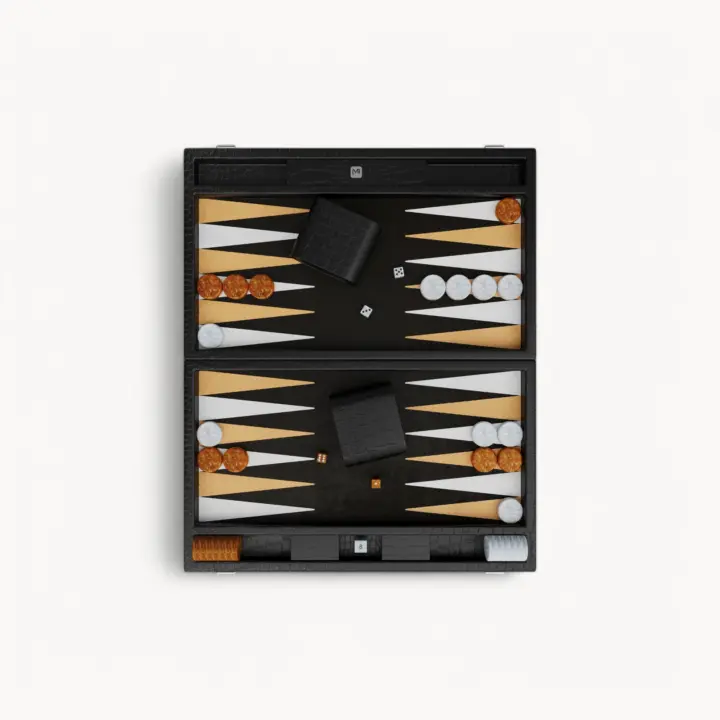 Backgammon Signature Carbon Onyx – MB Heritage
