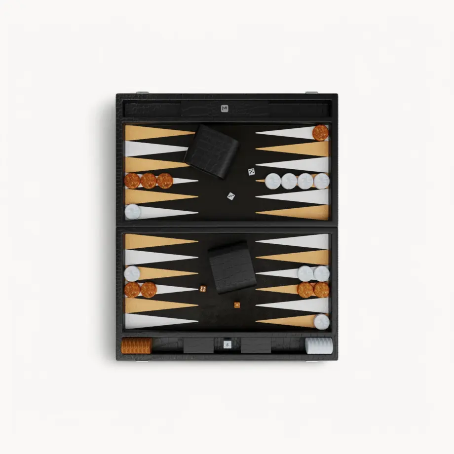 Backgammon Signature Carbon Onyx – MB Heritage