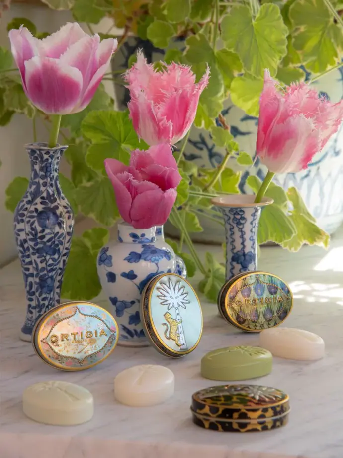 Savon Fico d&rsquo;India en Boîte Métal (25g) – Ortigia Sicilia