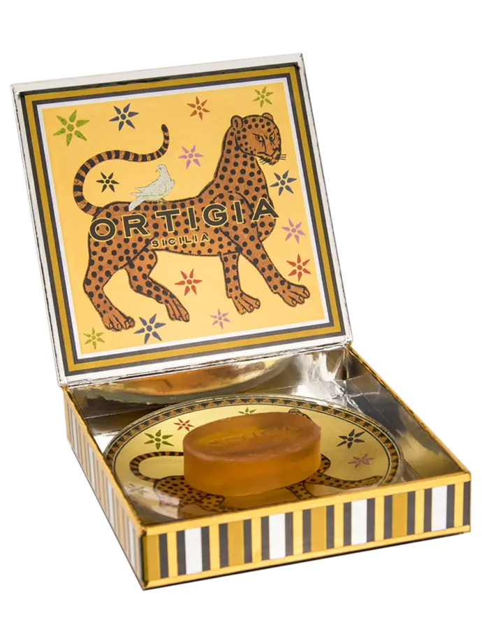 Savon et Porte-savon en Verre « Ambra Nera » – Ortigia Sicilia