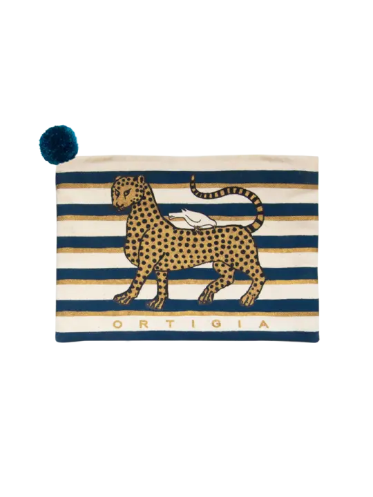 Pochette « Borsetta » Bleue – Ortigia Sicilia & Malaika