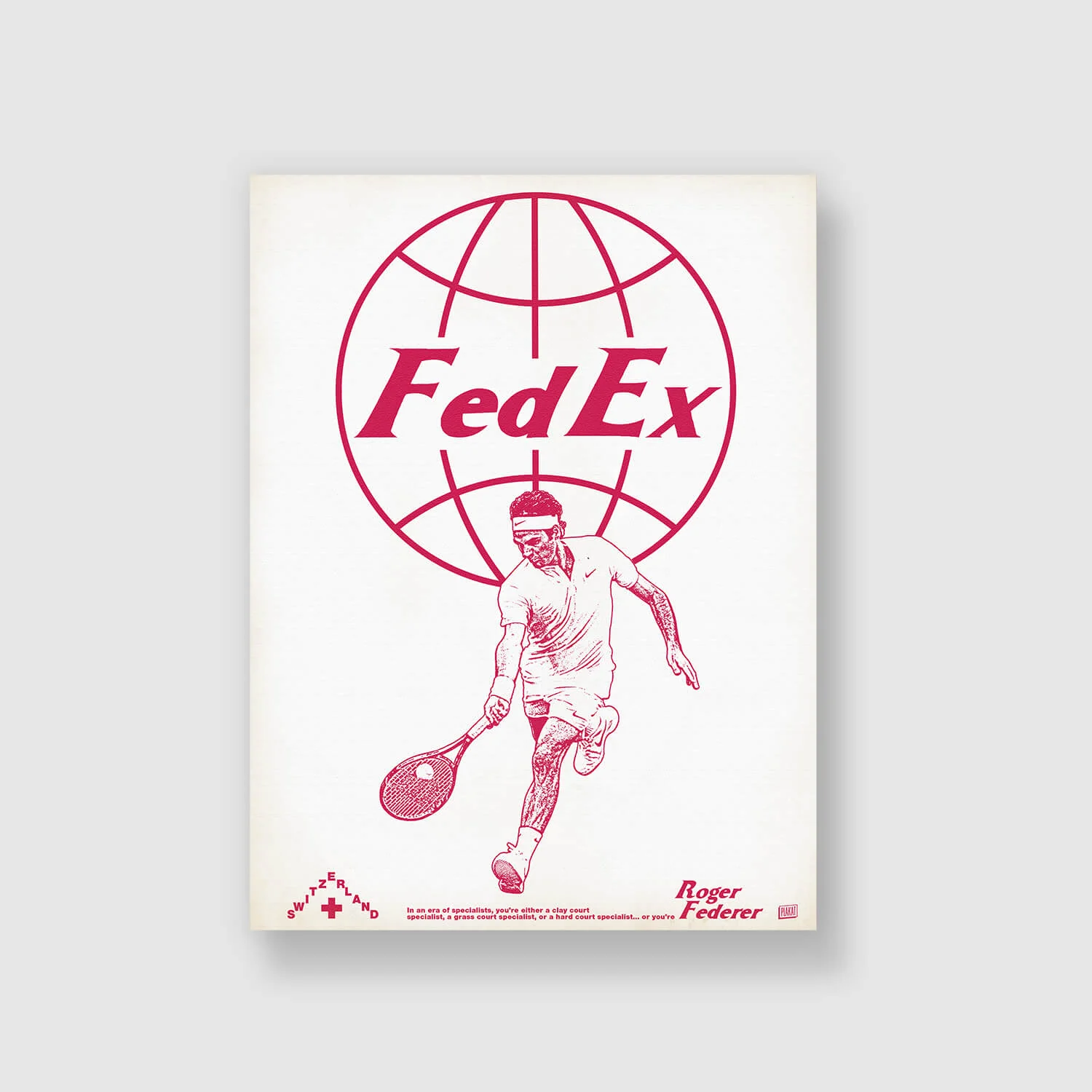 Affiche L’Equipe Fedex Federer 2 – Kubbick (Plakat)