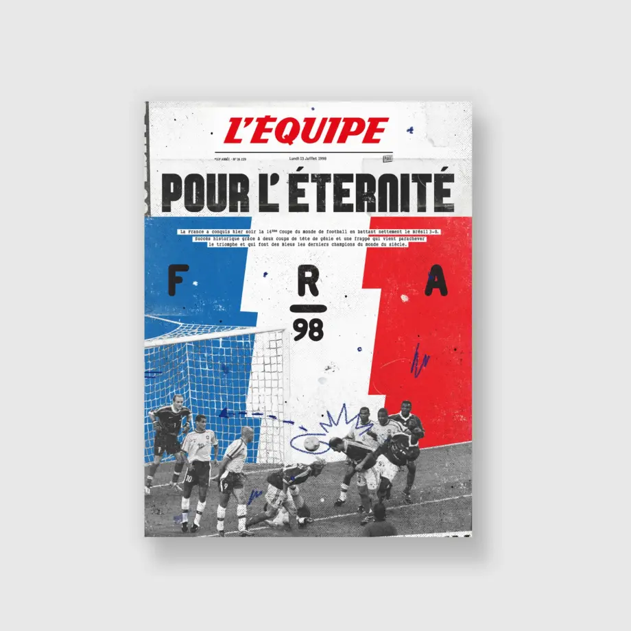 Affiche L&rsquo;Equipe France 98 – Kubbick (Plakat)