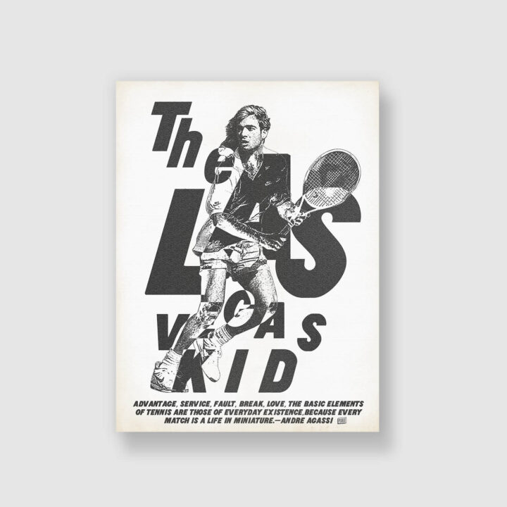 Affiche « La Légende Agassi » –  Kubbick