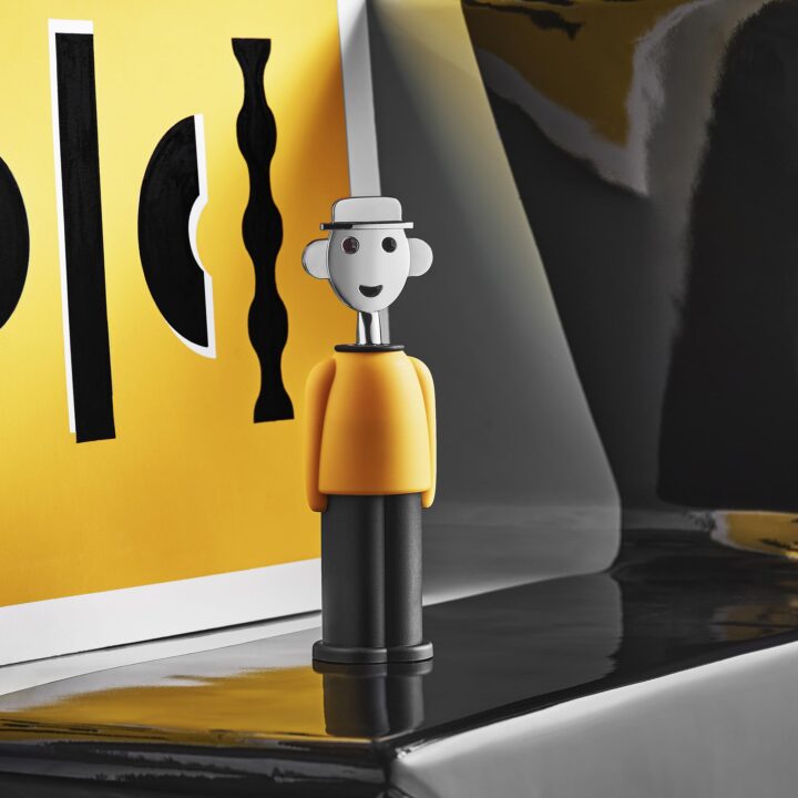 Tire-bouchon Jaune et Noir Alessandro M. – Alessi