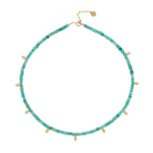 Luj Paris Collier amazonite marquise
