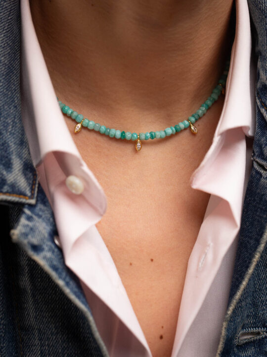 Collier Amazonite Marquise – Luj Paris