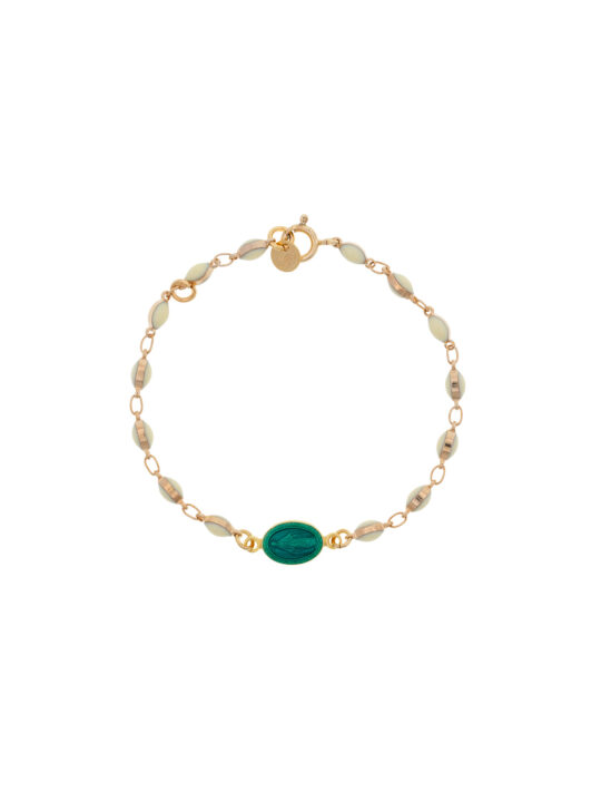 Bracelet Emaillé Orso Blanc – Luj Paris