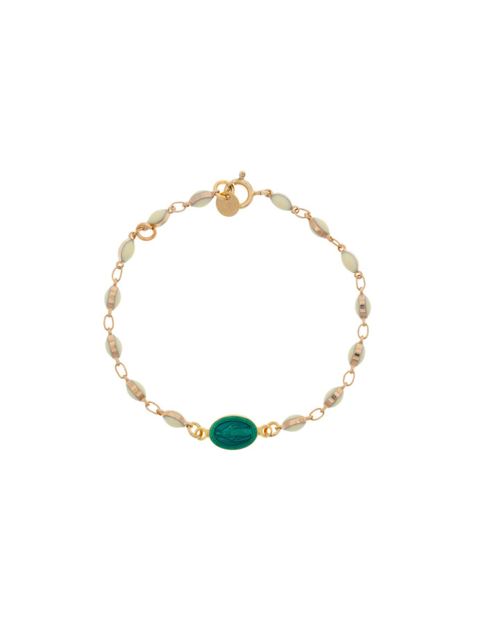 Bracelet Emaillé Orso Blanc – Luj Paris