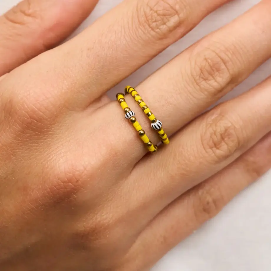 Bague Bliss Jaune – Têtes Blondes