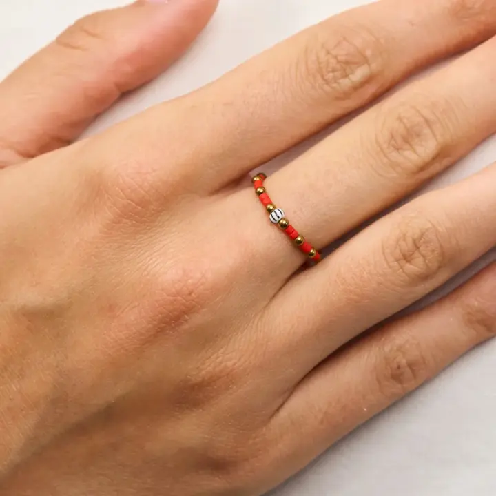 Bague Bliss Rouge – Têtes Blondes