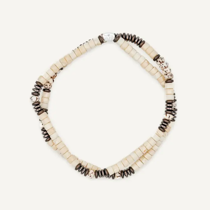 Collier Bracelet  2 Tours Stones Pierre De Rivières – Têtes Blondes
