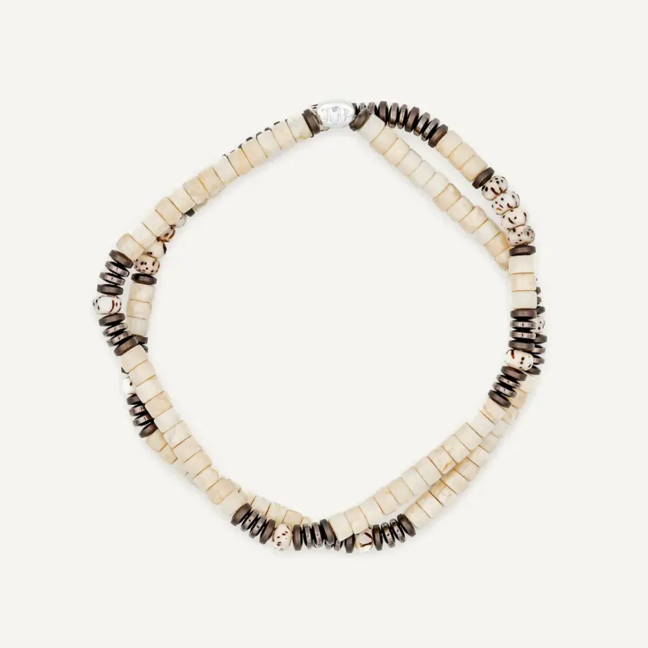 Collier Bracelet  2 Tours Stones Pierre De Rivières – Têtes Blondes
