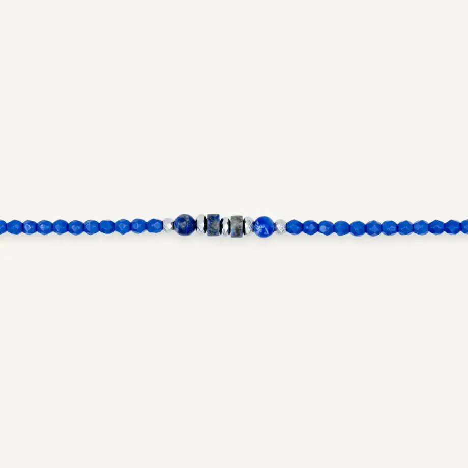 Collier Bracelet 6 Tours New Vero Bleu Majorelle – Têtes Blondes