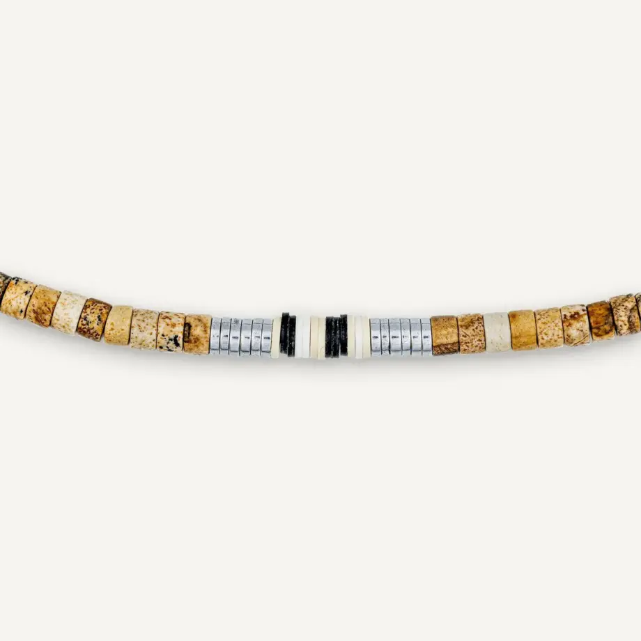 Collier Bracelet  2 Tours Sacha Caramel – Têtes Blondes