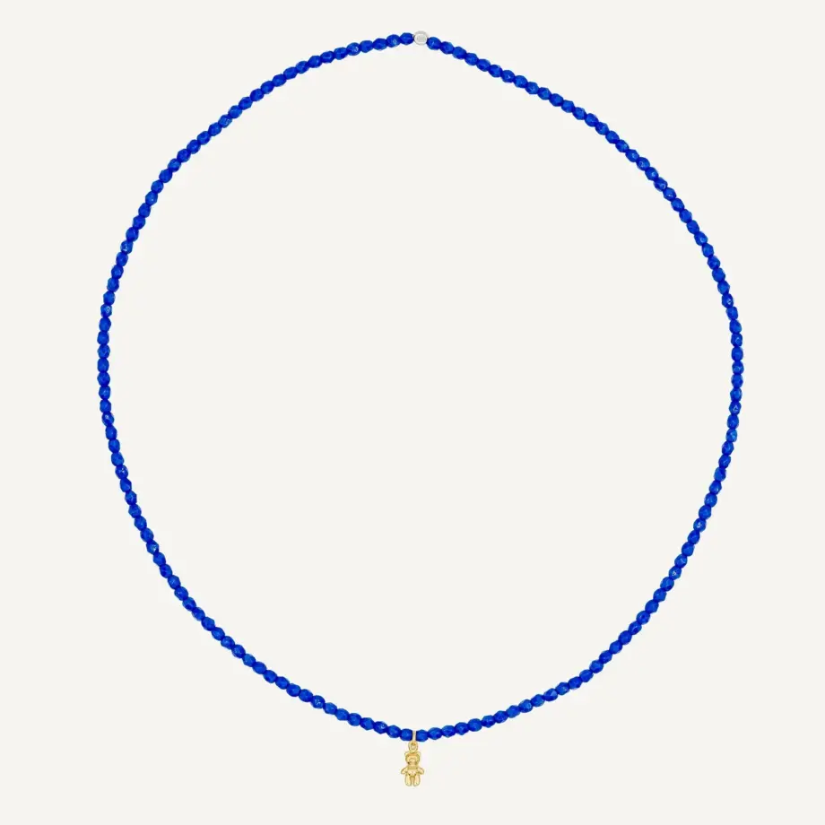 Bracelet 3 tours Bleu Majorelle Doudou Dédé Doré – Têtes Blondes