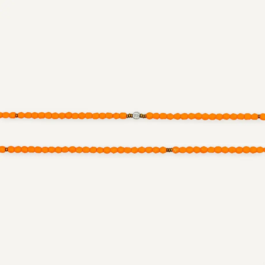 Bracelet 6 tours Anne Orange – Têtes Blondes