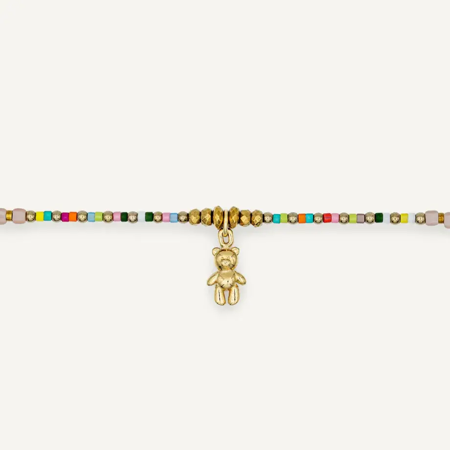 Bracelet 3 tours Doudou Dédé Dubaï Vanille – Têtes Blondes