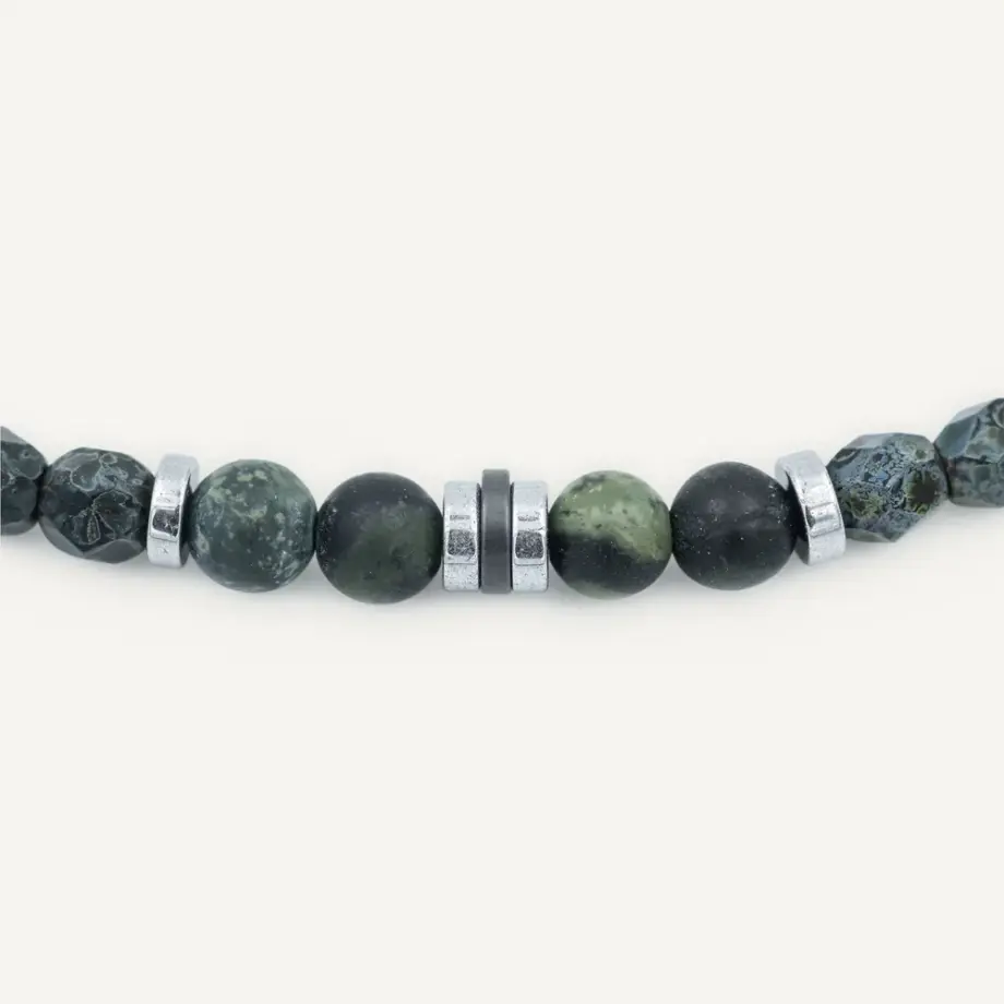 Bracelet Collier 3 tours Gentleman Noir Rock – Tête Blonde